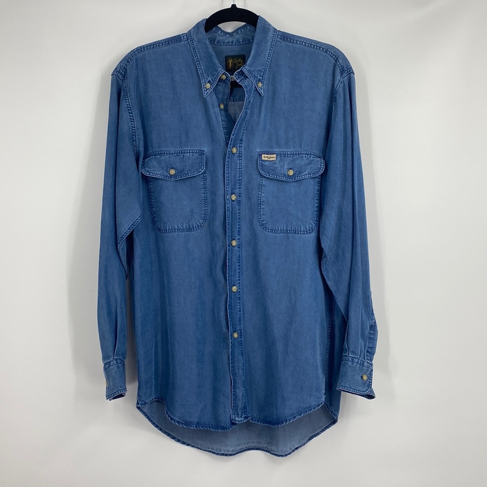 Bobby Jones Blue Button Up Long Sleeve Men’s Shirt